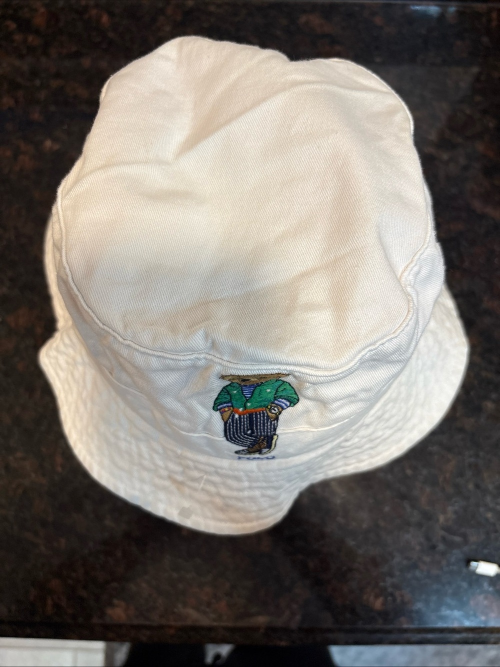 Polo by Ralph Lauren White Bear Embroidered Bucket Hat - Picture 5 of 8